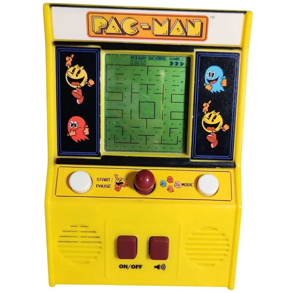 Vintage Arcade Handheld Pacman Video Game Bandai Namco 09521 Tested And Working